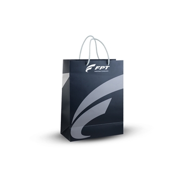 Picture of BLACK PAPER SHOPPING BAG