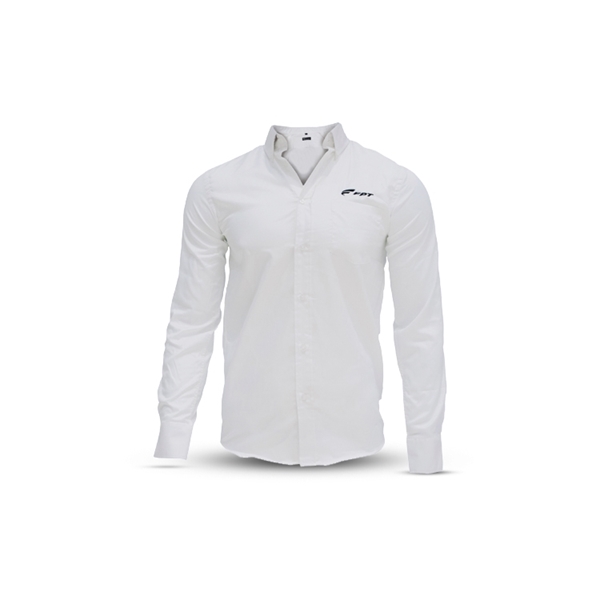 techo patrón taquigrafía FPT Industrial. CAMISA MANGA LARGA BLANCA