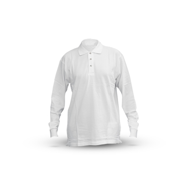 polo manga larga gris