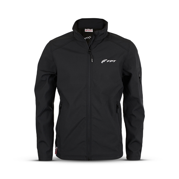 Bild von Schwarze Softshelljacke für Herren