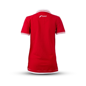 Picture of Red women’s polo shirt