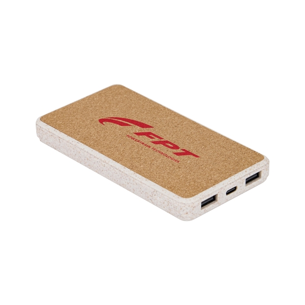 Bild von KABELLOSE POWERBANK AUS KORK UND WEIZENFASER